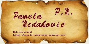 Pamela Medaković vizit kartica